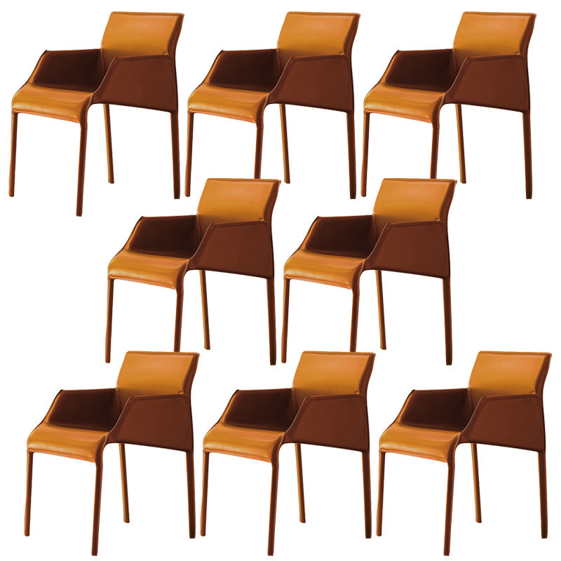 Leather Dining Arm Chair Upholstered Dining Armchair for Dining Room