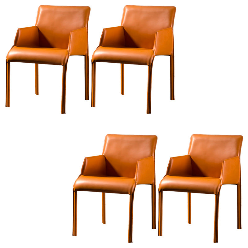 Leather Dining Arm Chair Upholstered Dining Armchair for Dining Room