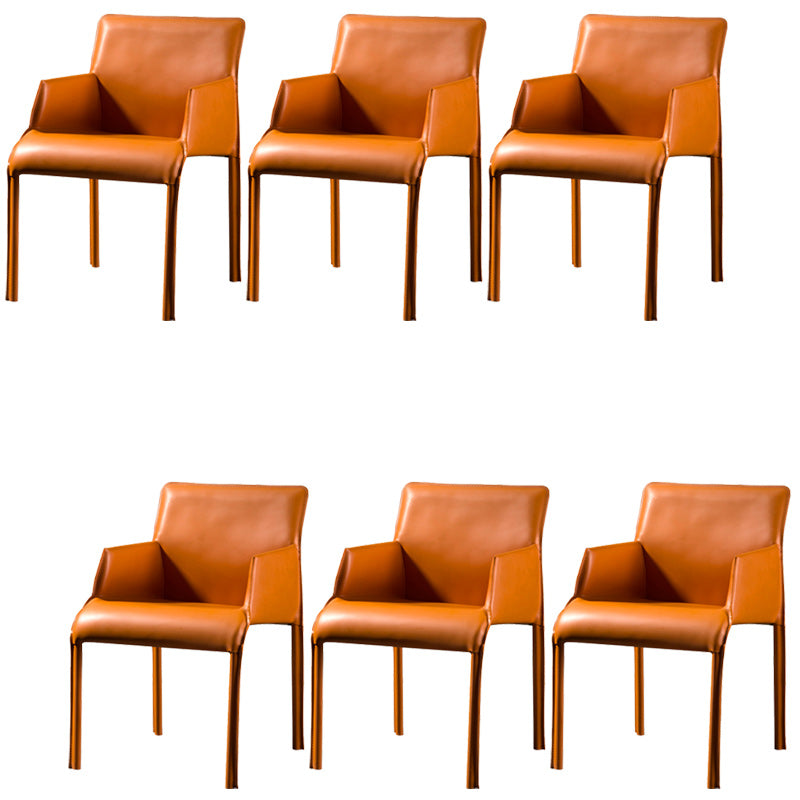 Leather Dining Arm Chair Upholstered Dining Armchair for Dining Room