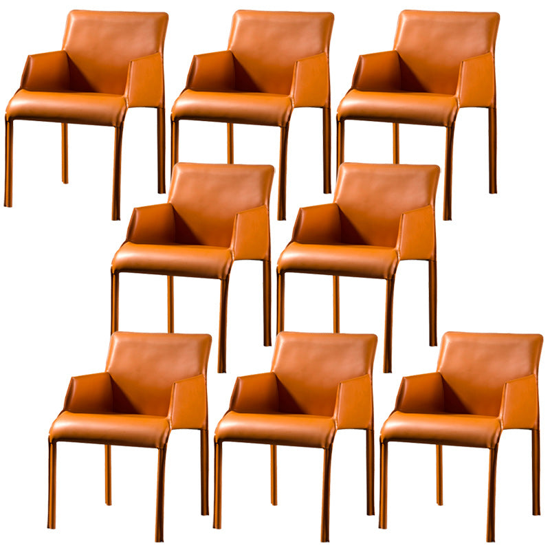 Leather Dining Arm Chair Upholstered Dining Armchair for Dining Room