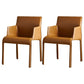 Leather Dining Arm Chair Upholstered Dining Armchair for Dining Room