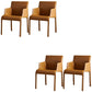 Leather Dining Arm Chair Upholstered Dining Armchair for Dining Room