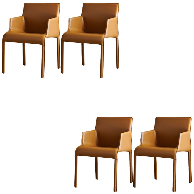 Leather Dining Arm Chair Upholstered Dining Armchair for Dining Room