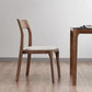 Modern Solid Wood Side Chair Open Back Dining Side Chair with Solid Wood Legs