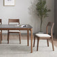 Modern Solid Wood Side Chair Open Back Dining Side Chair with Solid Wood Legs