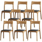 Modern Solid Wood Side Chair Open Back Dining Side Chair with Solid Wood Legs