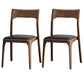 Modern Solid Wood Side Chair Open Back Dining Side Chair with Solid Wood Legs