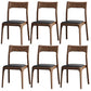 Modern Solid Wood Side Chair Open Back Dining Side Chair with Solid Wood Legs