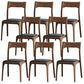 Modern Solid Wood Side Chair Open Back Dining Side Chair with Solid Wood Legs