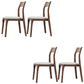 Modern Solid Wood Side Chair Open Back Dining Side Chair with Solid Wood Legs