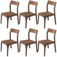 Modern Solid Wood Side Chair Open Back Dining Side Chair with Solid Wood Legs