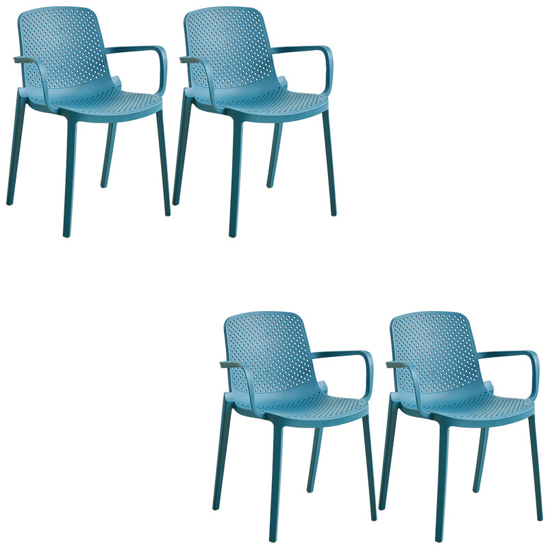 Plastica da pranzo in plastica sedia a braccio da pranzo moderno per sala da pranzo