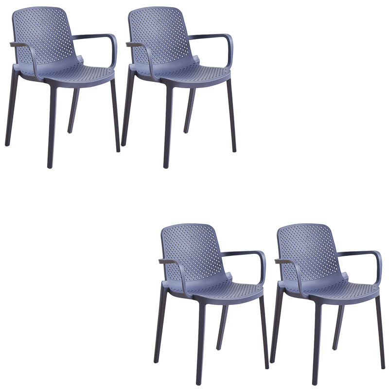 Plastica da pranzo in plastica sedia a braccio da pranzo moderno per sala da pranzo