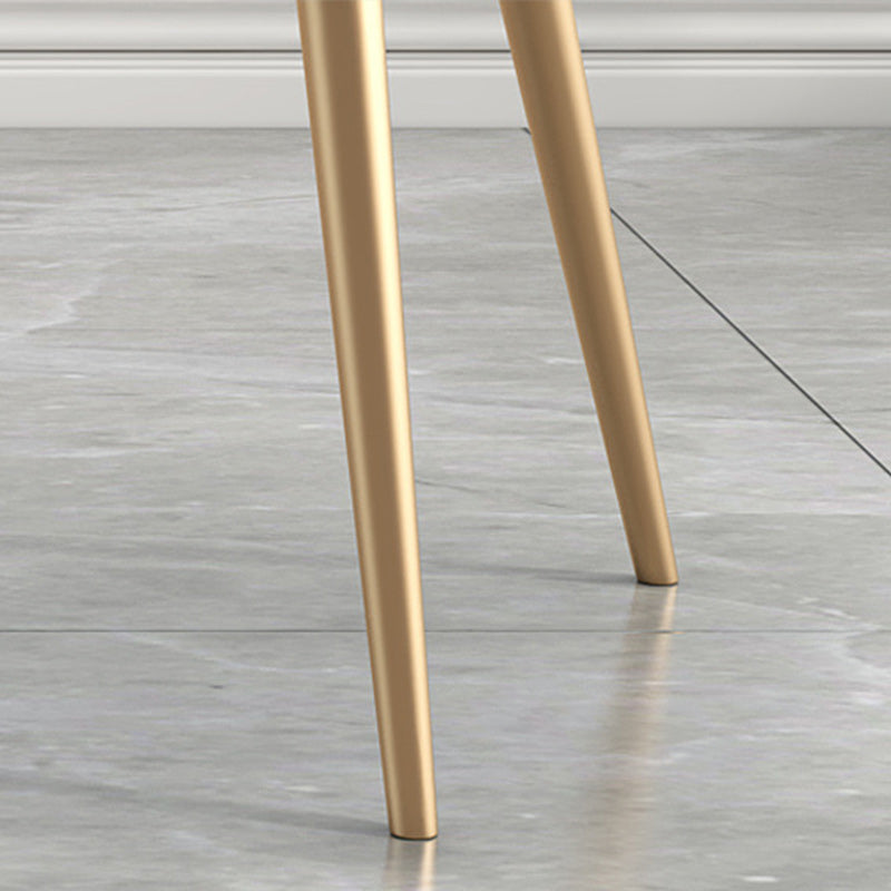 グラムダイニングアーム椅子布張りの腕の椅子と家のための金色の脚