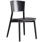 Contemporary Wood Dining Chair Open Back Dining Side Furniture in Matte Finish for Indoor Clearhalo 'Dining Chairs' 'Dining Tables & Seating' 'dining_chair' 'furn' 'furn_dining_chair' 'Furniture' 'Kitchen & Dining Furniture' 5408719