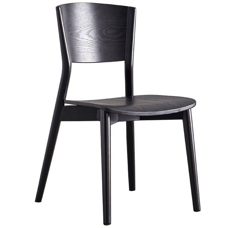 Contemporary Wood Dining Chair Open Back Dining Side Furniture in Matte Finish for Indoor Clearhalo 'Dining Chairs' 'Dining Tables & Seating' 'dining_chair' 'furn' 'furn_dining_chair' 'Furniture' 'Kitchen & Dining Furniture' 5408719