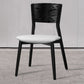 Contemporary Wood Dining Chair Open Back Dining Side Furniture in Matte Finish for Indoor Matte Black 1 Piece Clearhalo 'Dining Chairs' 'Dining Tables & Seating' 'dining_chair' 'furn' 'furn_dining_chair' 'Furniture' 'Kitchen & Dining Furniture' 5408722