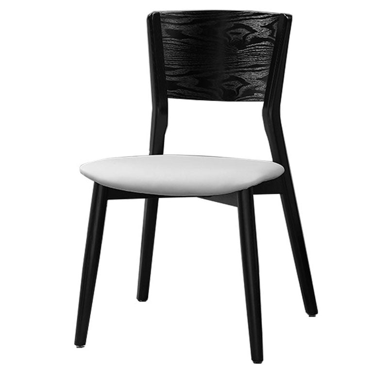Contemporary Wood Dining Chair Open Back Dining Side Furniture in Matte Finish for Indoor Clearhalo 'Dining Chairs' 'Dining Tables & Seating' 'dining_chair' 'furn' 'furn_dining_chair' 'Furniture' 'Kitchen & Dining Furniture' 5408731