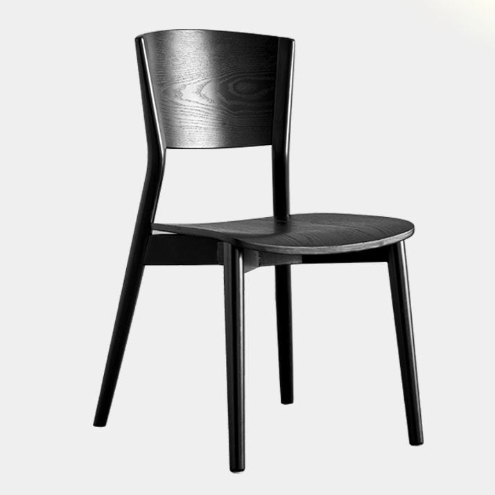 Contemporary Wood Dining Chair Open Back Dining Side Furniture in Matte Finish for Indoor Clearhalo 'Dining Chairs' 'Dining Tables & Seating' 'dining_chair' 'furn' 'furn_dining_chair' 'Furniture' 'Kitchen & Dining Furniture' 5408735