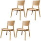 Contemporary Wood Dining Chair Open Back Dining Side Furniture in Matte Finish for Indoor Wood 4 Piece Set Clearhalo 'Dining Chairs' 'Dining Tables & Seating' 'dining_chair' 'furn' 'furn_dining_chair' 'Furniture' 'Kitchen & Dining Furniture' 5408736