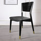 Contemporary Wood Dining Chair Open Back Dining Side Furniture in Matte Finish for Indoor Gold-Black 1 Piece Clearhalo 'Dining Chairs' 'Dining Tables & Seating' 'dining_chair' 'furn' 'furn_dining_chair' 'Furniture' 'Kitchen & Dining Furniture' 5408739