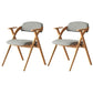 Open Back Folding Dining Arm Chair Modern Solid Wood Dining Chair Smoke Gray 2 Piece Set Clearhalo 'Dining Chairs' 'Dining Tables & Seating' 'dining_chair' 'furn' 'furn_dining_chair' 'Furniture' 'Kitchen & Dining Furniture' 5408758