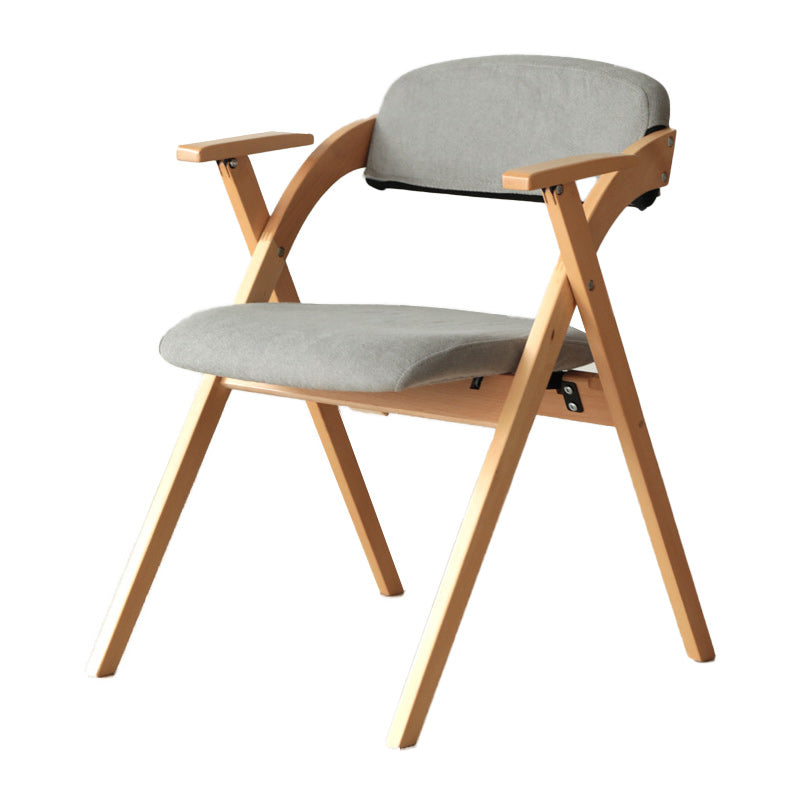 Open Back Folding Dining Arm Chair Modern Solid Wood Dining Chair Clearhalo 'Dining Chairs' 'Dining Tables & Seating' 'dining_chair' 'furn' 'furn_dining_chair' 'Furniture' 'Kitchen & Dining Furniture' 5408759