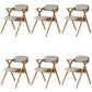 Open Back Folding Dining Arm Chair Modern Solid Wood Dining Chair Smoke Gray 6 Piece Set Clearhalo 'Dining Chairs' 'Dining Tables & Seating' 'dining_chair' 'furn' 'furn_dining_chair' 'Furniture' 'Kitchen & Dining Furniture' 5408762