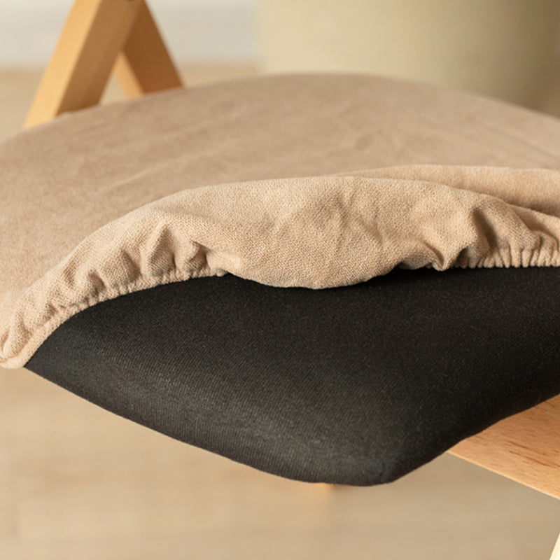 Open Back Folding Dining Arm Chair Modern Solid Wood Dining Chair Clearhalo 'Dining Chairs' 'Dining Tables & Seating' 'dining_chair' 'furn' 'furn_dining_chair' 'Furniture' 'Kitchen & Dining Furniture' 5408765