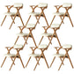 Open Back Folding Dining Arm Chair Modern Solid Wood Dining Chair Off-White 8 Piece Set Clearhalo 'Dining Chairs' 'Dining Tables & Seating' 'dining_chair' 'furn' 'furn_dining_chair' 'Furniture' 'Kitchen & Dining Furniture' 5408784