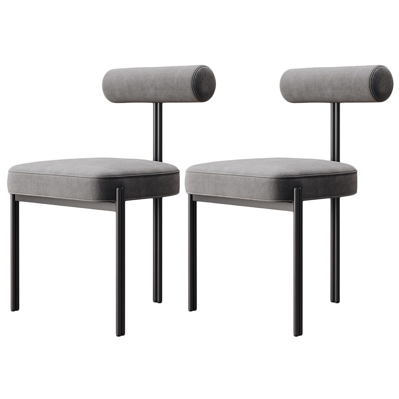 Glam – chaise de salle à manger en velours, mobilier d'appoint à dossier ouvert, finition mate pour l'intérieur