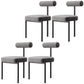 Glam – chaise de salle à manger en velours, mobilier d'appoint à dossier ouvert, finition mate pour l'intérieur