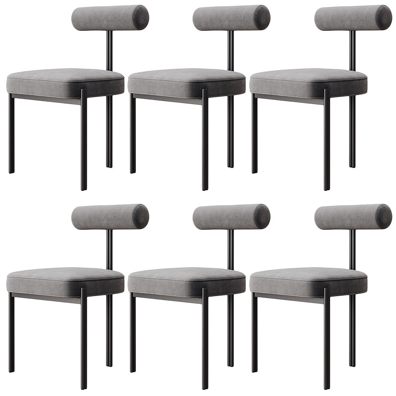 Glam – chaise de salle à manger en velours, mobilier d'appoint à dossier ouvert, finition mate pour l'intérieur
