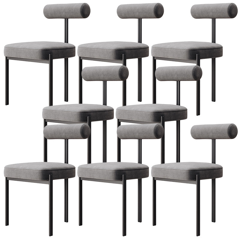 Glam – chaise de salle à manger en velours, mobilier d'appoint à dossier ouvert, finition mate pour l'intérieur