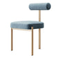 Glam – chaise de salle à manger en velours, mobilier d'appoint à dossier ouvert, finition mate pour l'intérieur