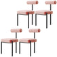 Glam – chaise de salle à manger en velours, mobilier d'appoint à dossier ouvert, finition mate pour l'intérieur
