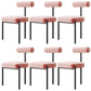 Glam – chaise de salle à manger en velours, mobilier d'appoint à dossier ouvert, finition mate pour l'intérieur