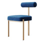 Glam – chaise de salle à manger en velours, mobilier d'appoint à dossier ouvert, finition mate pour l'intérieur