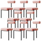 Glam – chaise de salle à manger en velours, mobilier d'appoint à dossier ouvert, finition mate pour l'intérieur