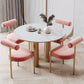 Glam – chaise de salle à manger en velours, mobilier d'appoint à dossier ouvert, finition mate pour l'intérieur