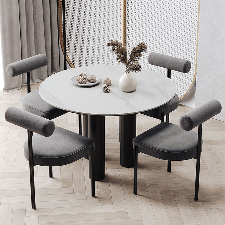 Glam – chaise de salle à manger en velours, mobilier d'appoint à dossier ouvert, finition mate pour l'intérieur