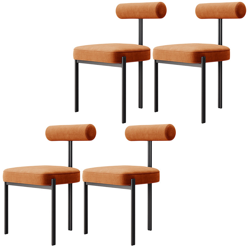 Glam – chaise de salle à manger en velours, mobilier d'appoint à dossier ouvert, finition mate pour l'intérieur