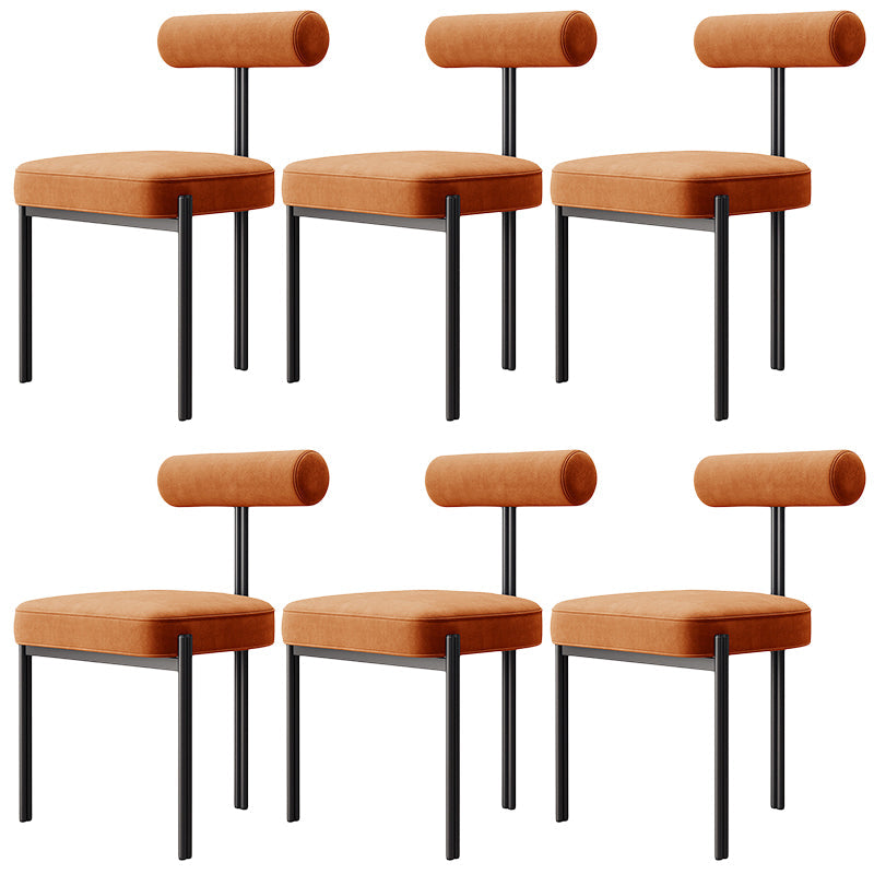Glam – chaise de salle à manger en velours, mobilier d'appoint à dossier ouvert, finition mate pour l'intérieur