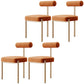 Glam – chaise de salle à manger en velours, mobilier d'appoint à dossier ouvert, finition mate pour l'intérieur