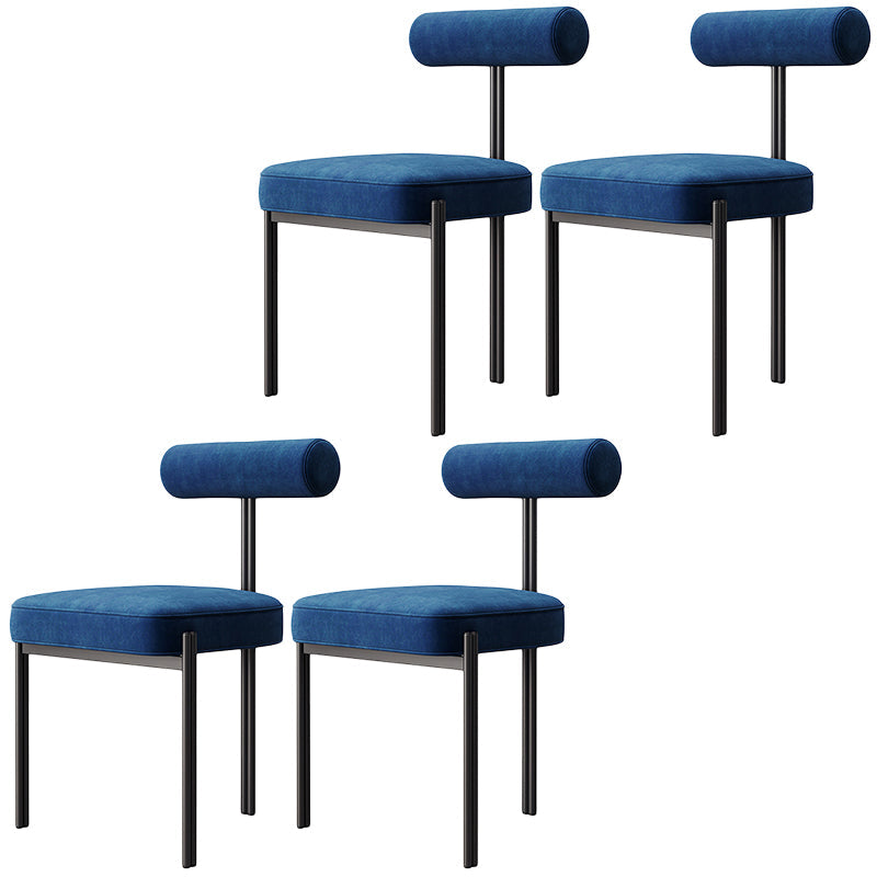 Glam – chaise de salle à manger en velours, mobilier d'appoint à dossier ouvert, finition mate pour l'intérieur