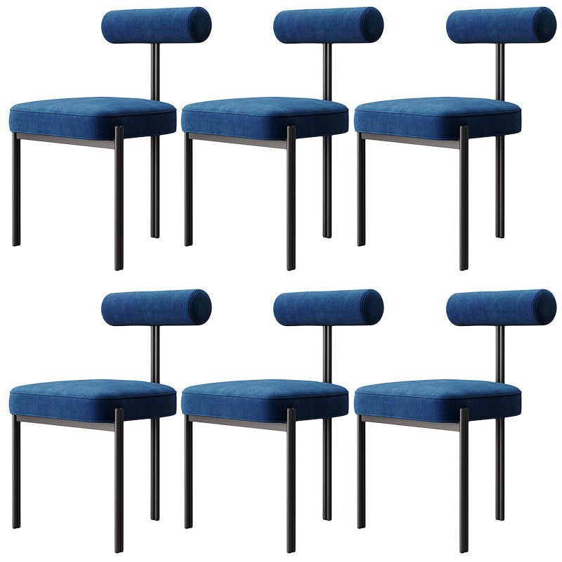 Glam – chaise de salle à manger en velours, mobilier d'appoint à dossier ouvert, finition mate pour l'intérieur