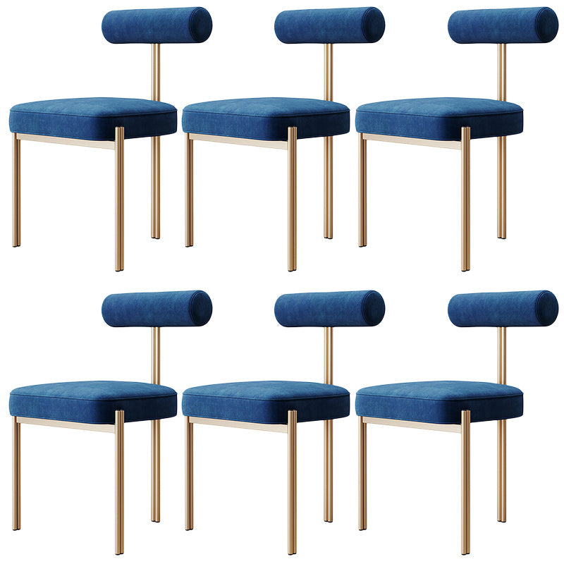 Glam – chaise de salle à manger en velours, mobilier d'appoint à dossier ouvert, finition mate pour l'intérieur