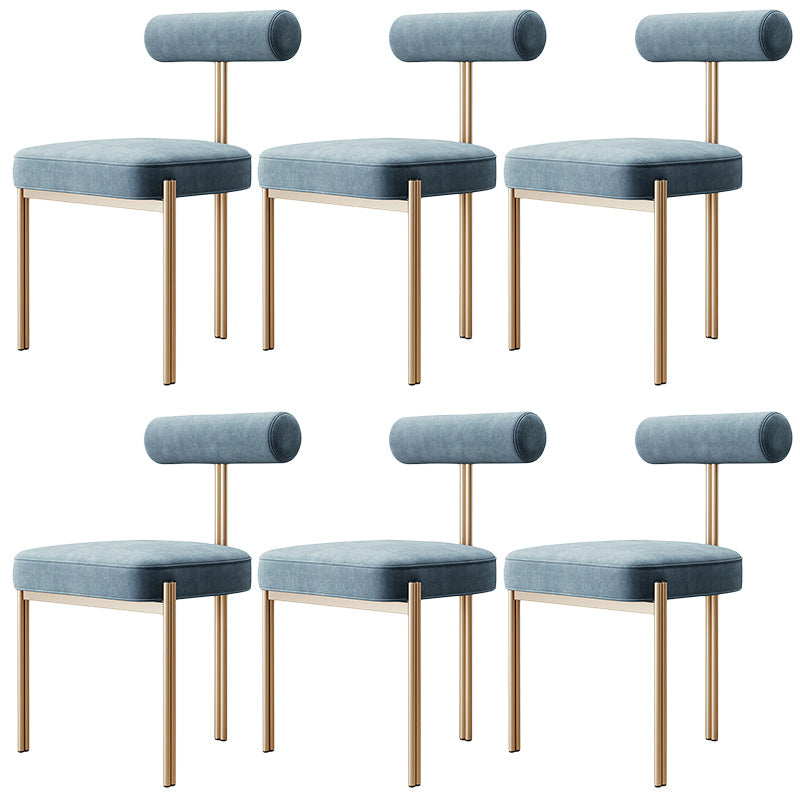 Glam – chaise de salle à manger en velours, mobilier d'appoint à dossier ouvert, finition mate pour l'intérieur