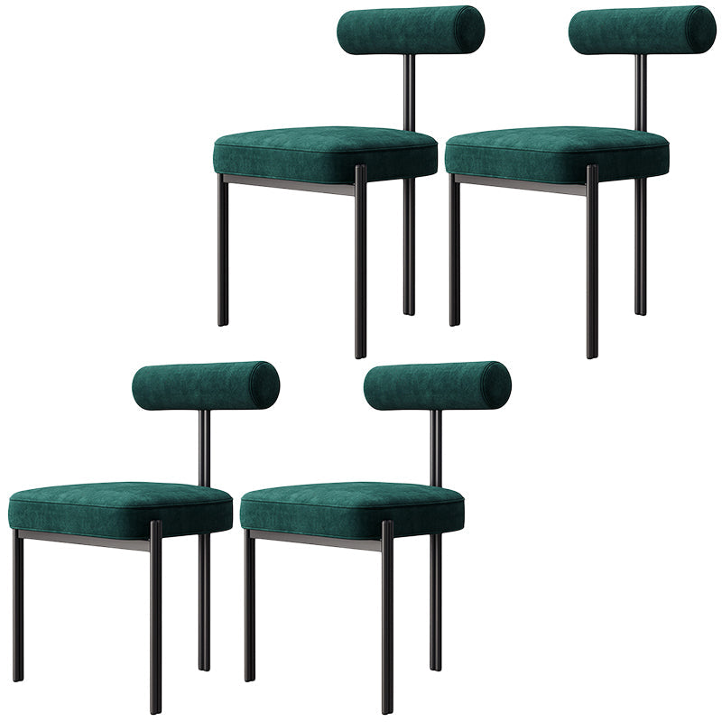 Glam – chaise de salle à manger en velours, mobilier d'appoint à dossier ouvert, finition mate pour l'intérieur