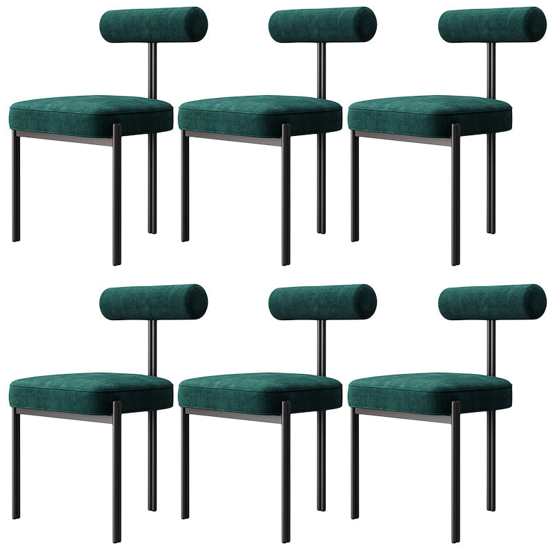 Glam – chaise de salle à manger en velours, mobilier d'appoint à dossier ouvert, finition mate pour l'intérieur